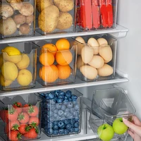 Réfrigérateur alimentaire frais boîte de rangement réfrigérateur porte latérale fruits légumes épices alimentaire étui conteneur cuisine organisateur boîtes de rangement 1