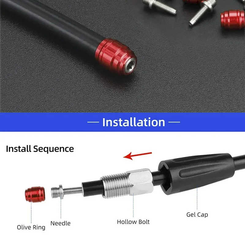 1~10sets Bicycle Olive Insert Ring Oil Needle Bike Hydraulic Disc Brake Hose for AVID Sram Stealth-A-Majig Quick Install