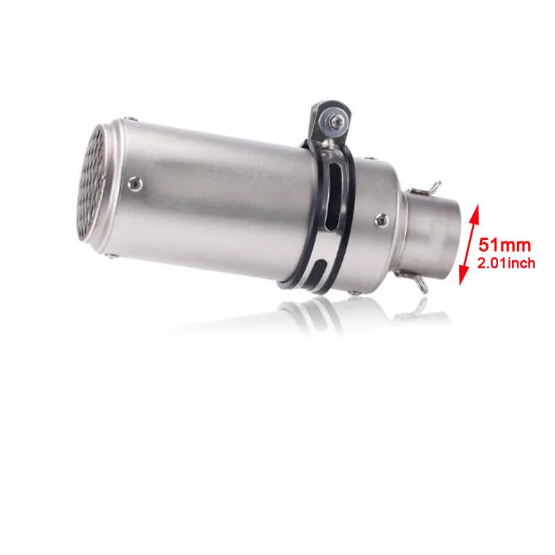 Universal Motorcycle Exhaust Pipe - 51mm/60mm Enhanced Performance System