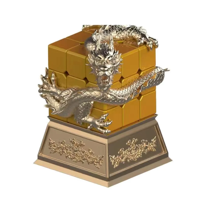 Diansheng Limited Dragon 3x3 Cube Metal Solid Color