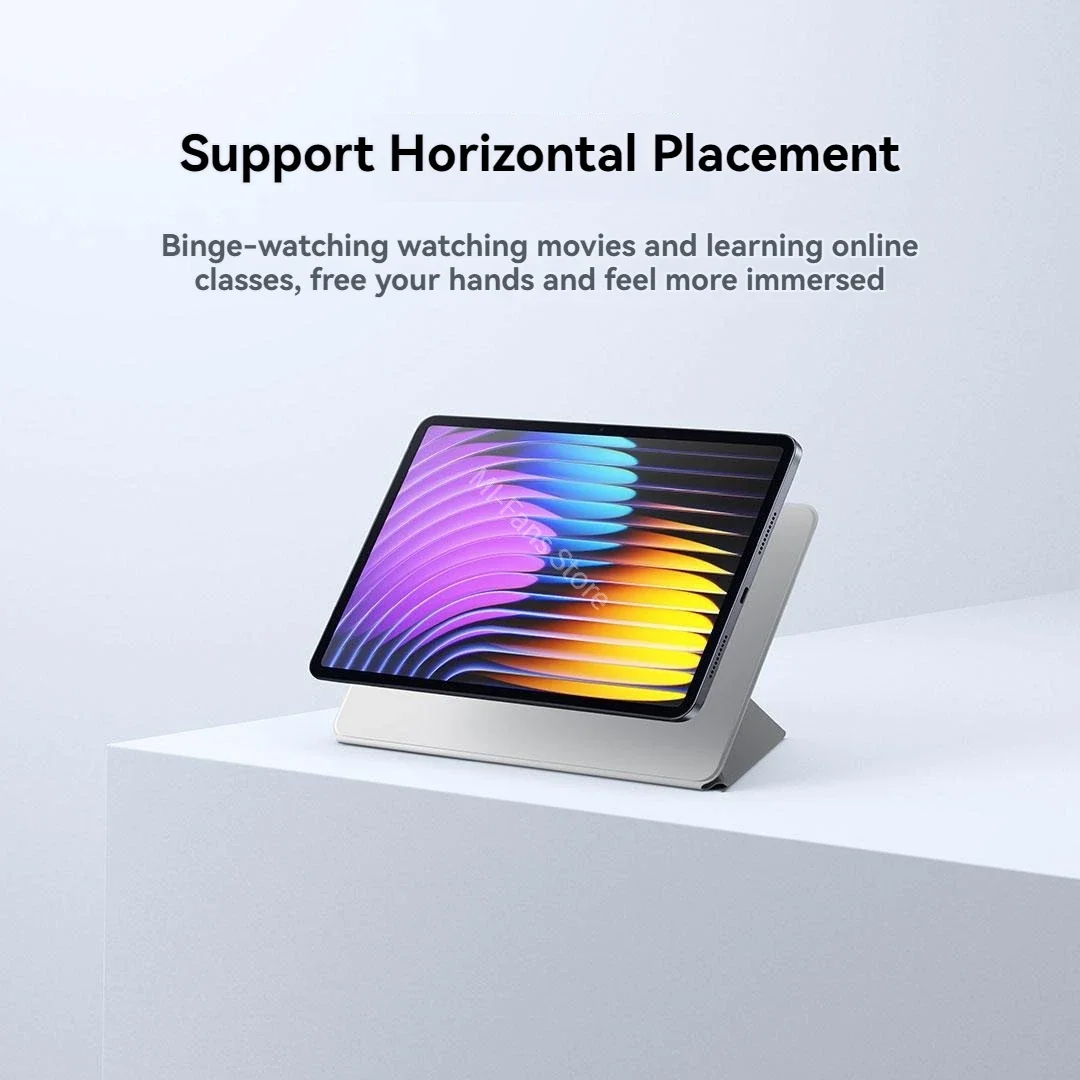 Premium PU Leather Magnetic Tablet Stand Cover - Folding Flip Case