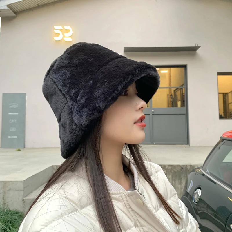 女性用ラムウールの冬用帽子韓国-日本のウールの暖かい消毒剤白い-灰色コレクション100