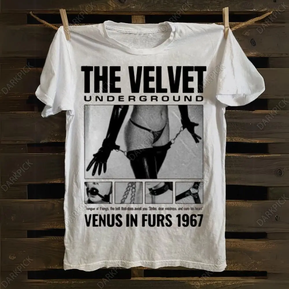 The Velvet Underground Classic Poster Print Kurzarm-Rock-Punk-T-Shirt, lässig, locker, Rundhalsausschnitt, Streetwear, Unisex