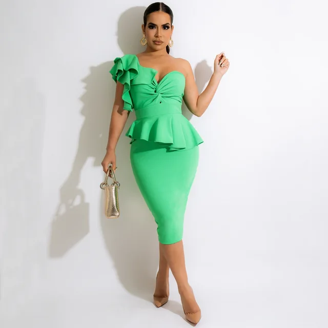 Summer Sexy Strapless Dresses Women 