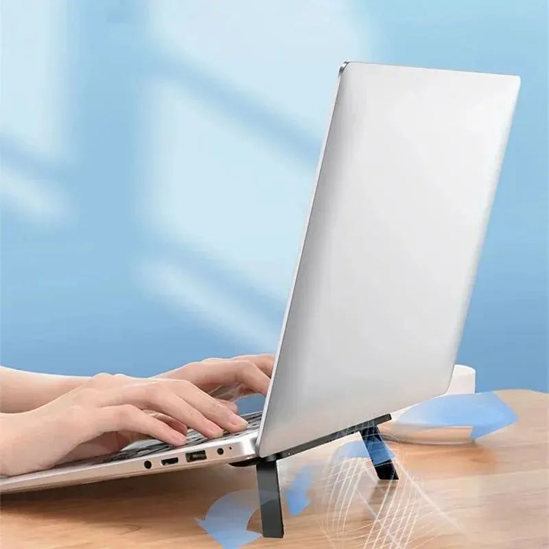 Laptop Stand Universal Laptop Riser Stand For Macbook Pro 13 15 Air Lenovo Samsung Notebook Cooling Pad Invisible Laptop Bracket Stands