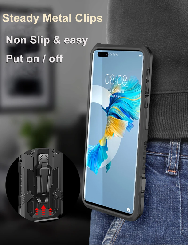 Durable Shockproof Protective Case - Black Grey