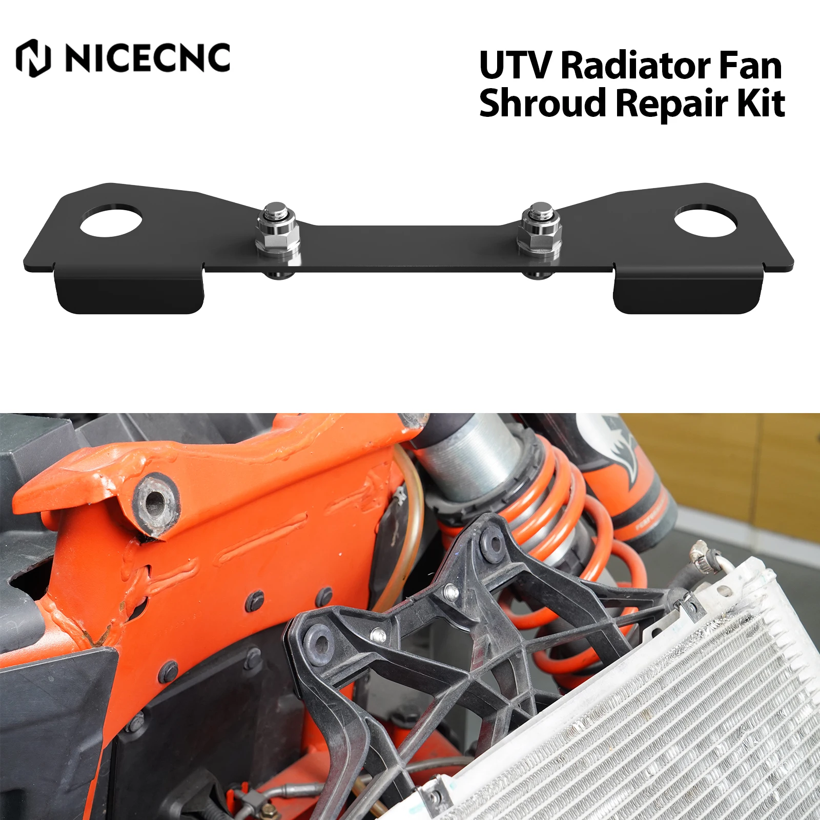 ForCanAmX3FanShroudRepairKitCoolingRadiatorFanSupportBrace
