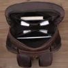 Leather Backpack Men's Backpack Top Layer Cowhide Computer Bag Large Capacity Hiking Bag Retro Travel Bag Fashion Schoolbag 5