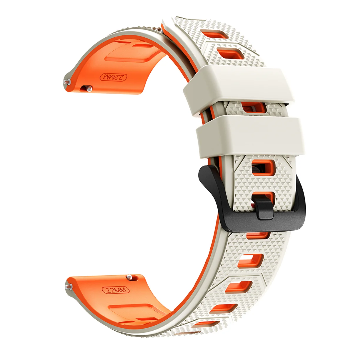 Enhanced Silicone Sport Strap - Premium Watch Band Bracelet 22mm Accessories