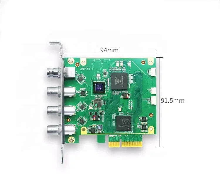 1채널 4K60 12G-SDI PCIe 비디오 캡처 카드 쿼드 SDI PCIe 비디오 캡처 카드 4채널 SDI 비디오 레코더 (멀티캠 라이브 스트리밍용)
