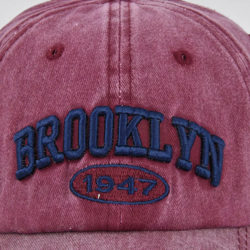 High Quality For Men Women Letter BROOKLYN Embroidered Baseball Cap Fashion Solid Vintage Peaked Hat Outdoor Adjustable Snapback 3