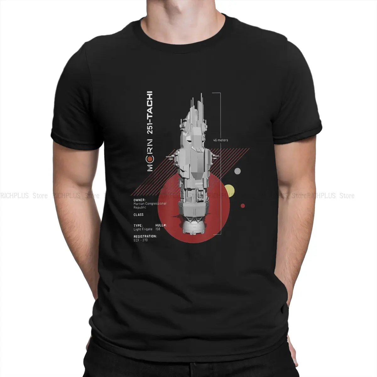 

The Expanse Joe Miller TV Newest TShirt for Men Rocinante Ship Round Neck Polyester T Shirt Distinctive Gift Clothes OutdoorWear