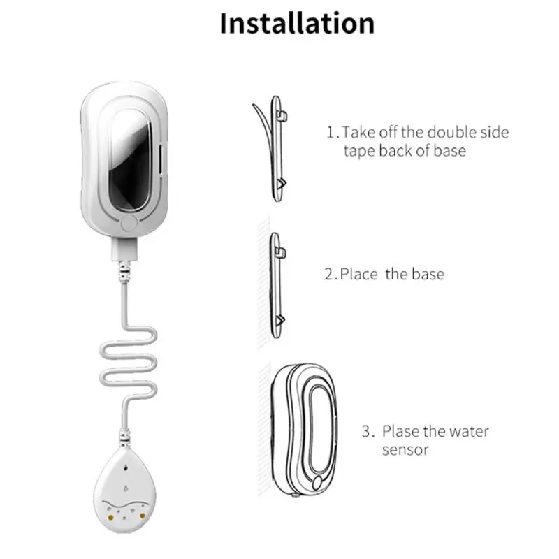 누수 알람 원격 모니터링 스마트 홍수 감지기, 스마트 센서, DC 5v1A, Tuya Zigbee3.0