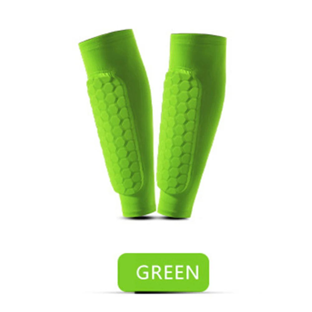 1pc Honeycomb Football Shin Guard Anti-collision Lower Leg Guards High-elastic Quick-drying Men Women for Mountaineering Cycling