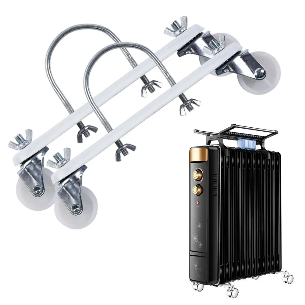 Adjustable Radiator Stand 2pcs Carbon Steel Radiator Feet Caster Stand Compatible With Oil Ting ...