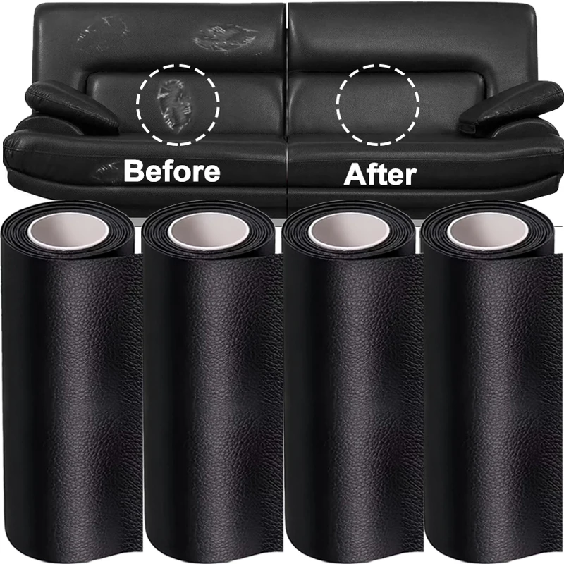 Leather Repair Tape Self Adhesive Leather Repair Patch Sofa Furniture Car Seat Decor Cuttable Refinisher DIY Tool repair patches leather repair patches