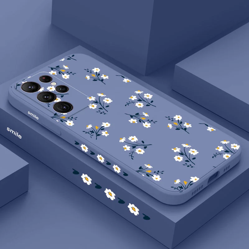 Elegant Floral Silicone Phone Case - Premium Protection & Style