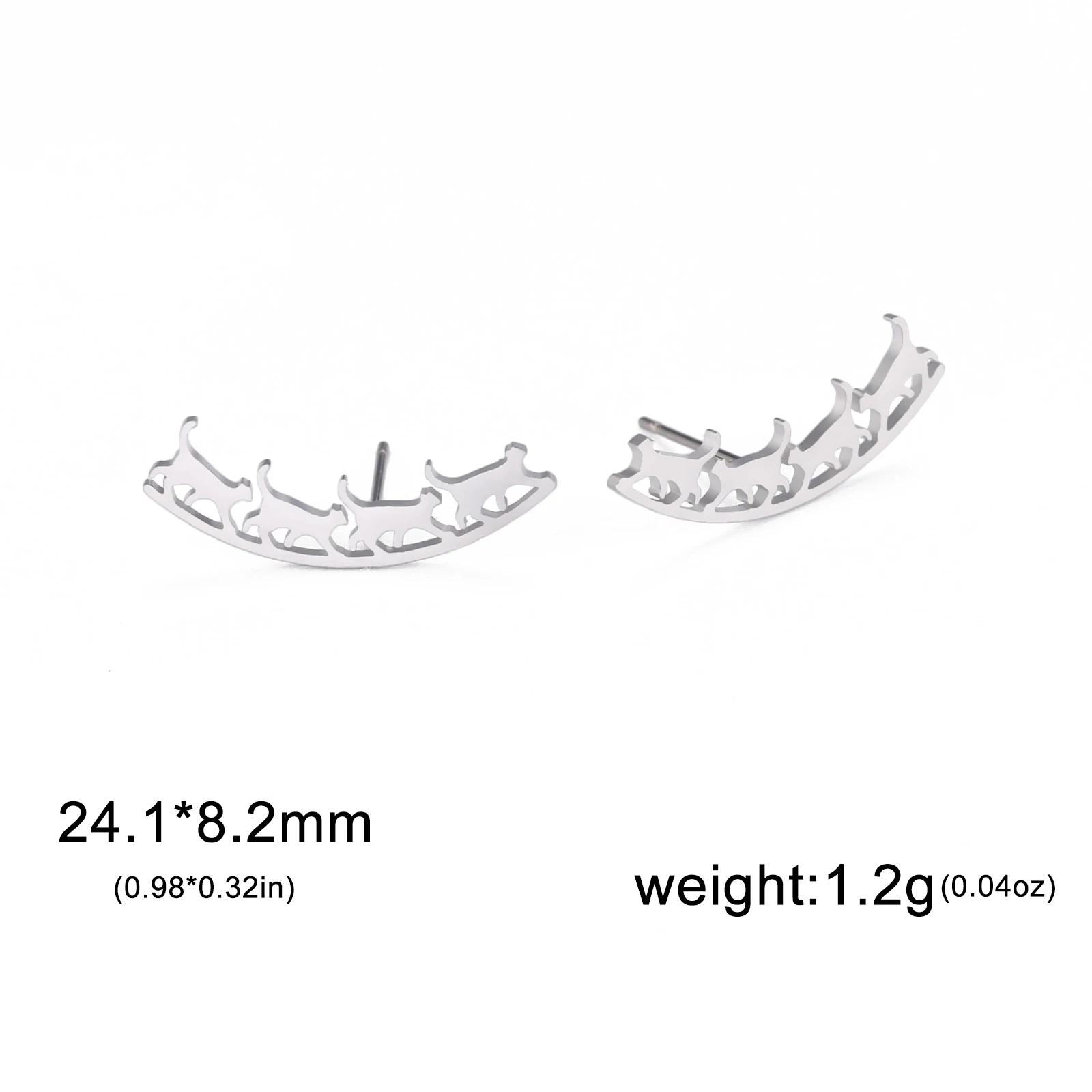 Walking Cat Earrings - Petfurbuddy