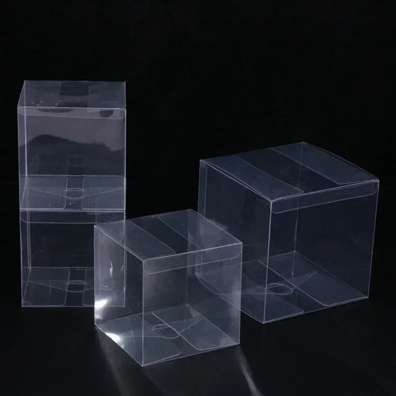 Multi-size Transparent PVC Plastic Box Candy Chocolate Cookies Toy Gift Packaging