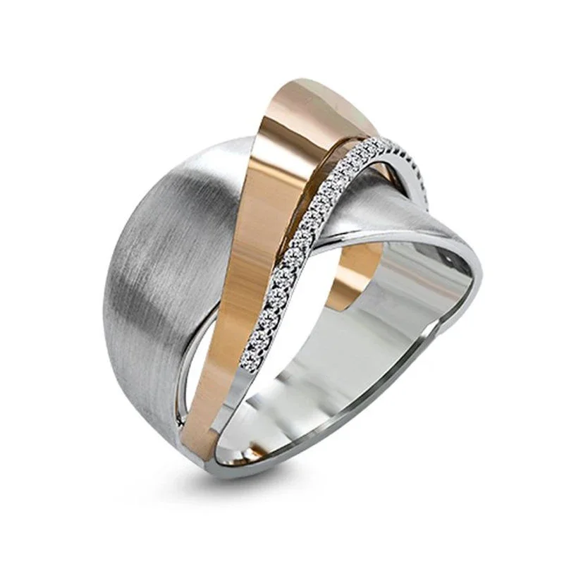 925 Sterling Silver Retro Large Rings for Women Punk Style Stamp Luxury Crisscross Statement Plata Ring Exaggerated Personality finger ring,silver ring