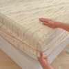 2025 New Type A Washed Crepe Yarn Printing Bed Head Small Fresh Mattress Cover 360 Degree Wrap with Elastic Bedspread 6