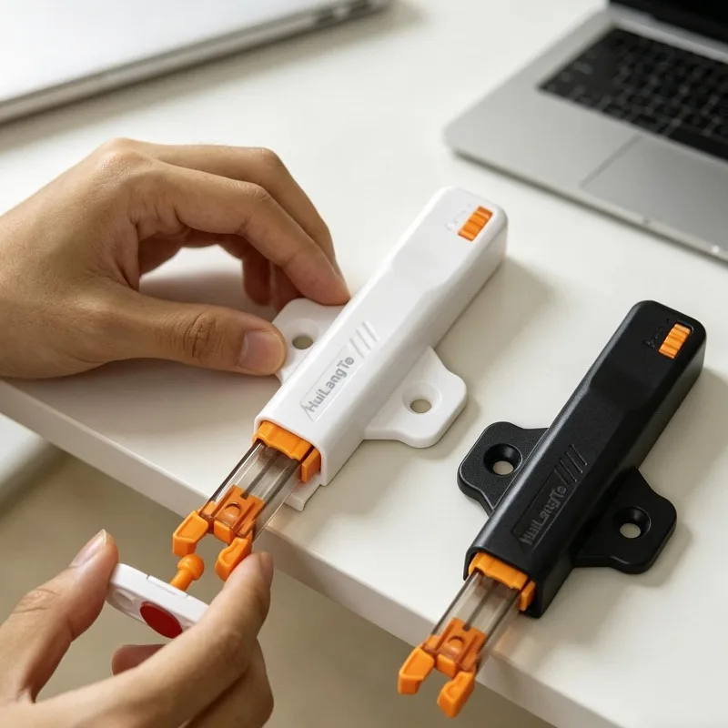 New Pressure Push To Open Touch Latch Pull Push Invisible Stopper Drawer Door Touch Stop 4