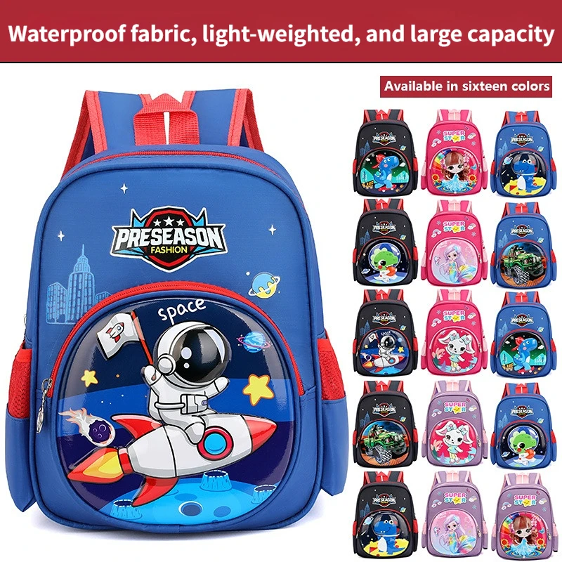 School Backpacks Waterproof School Bags for Girls Kids Primary Princess  Kawaii Backpack For Grade 3-6,Blue