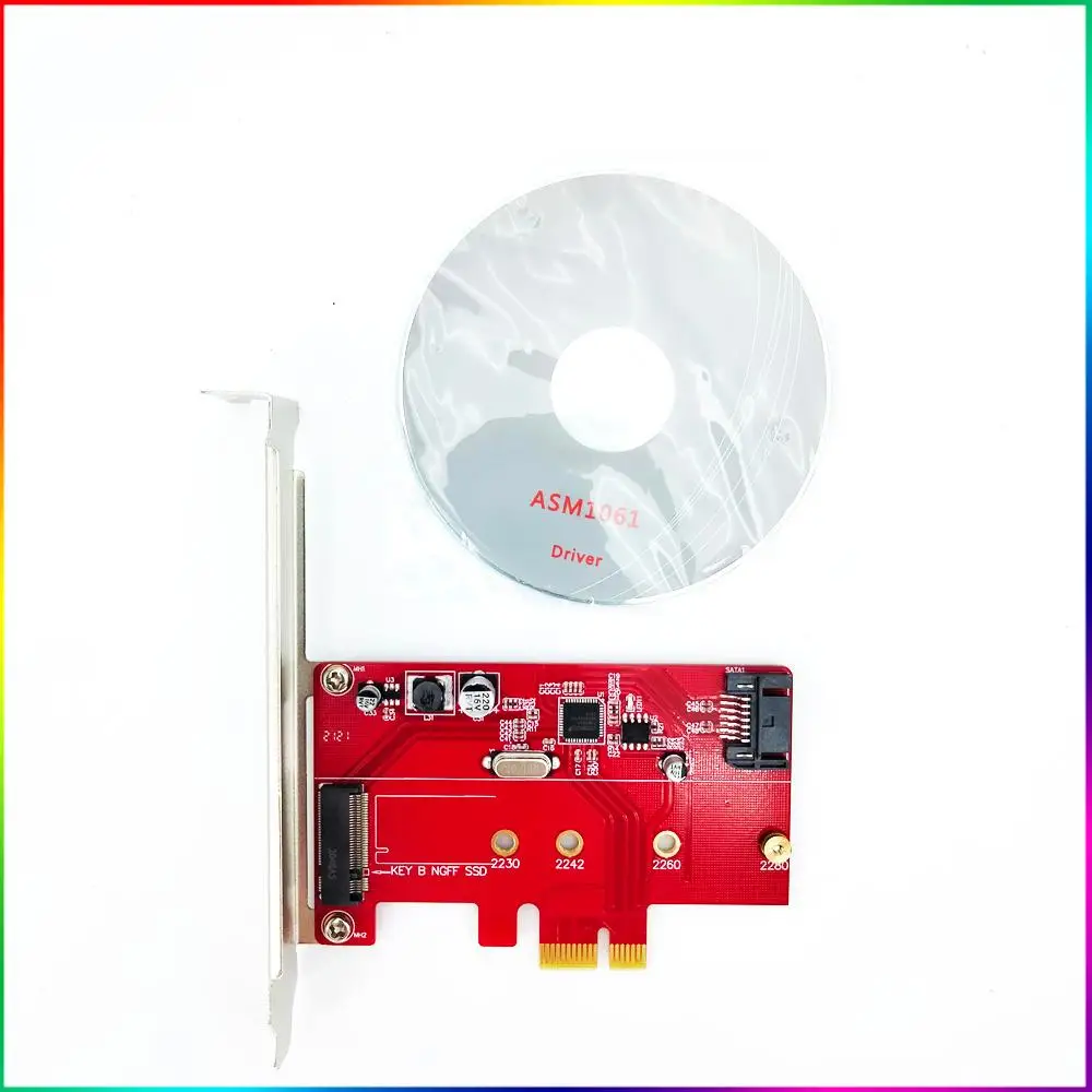 

Pcie X1 to M.2(NGFF) + SATA 3.0 6G (HDD/SSD) PCI-Express Card w/Profile Bracket