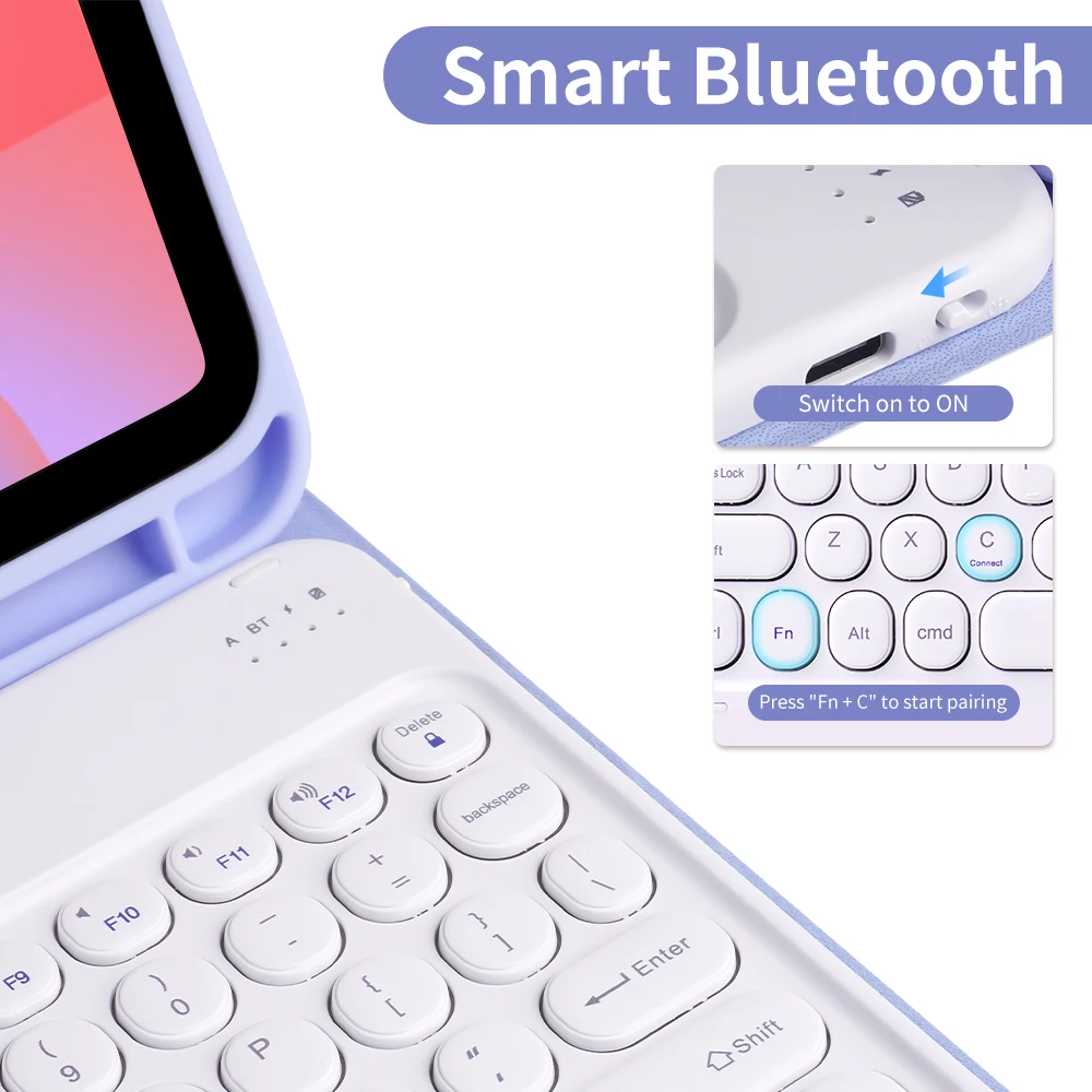 Premium Keyboard Tablet Case with Versatile Fit and Protective Cover