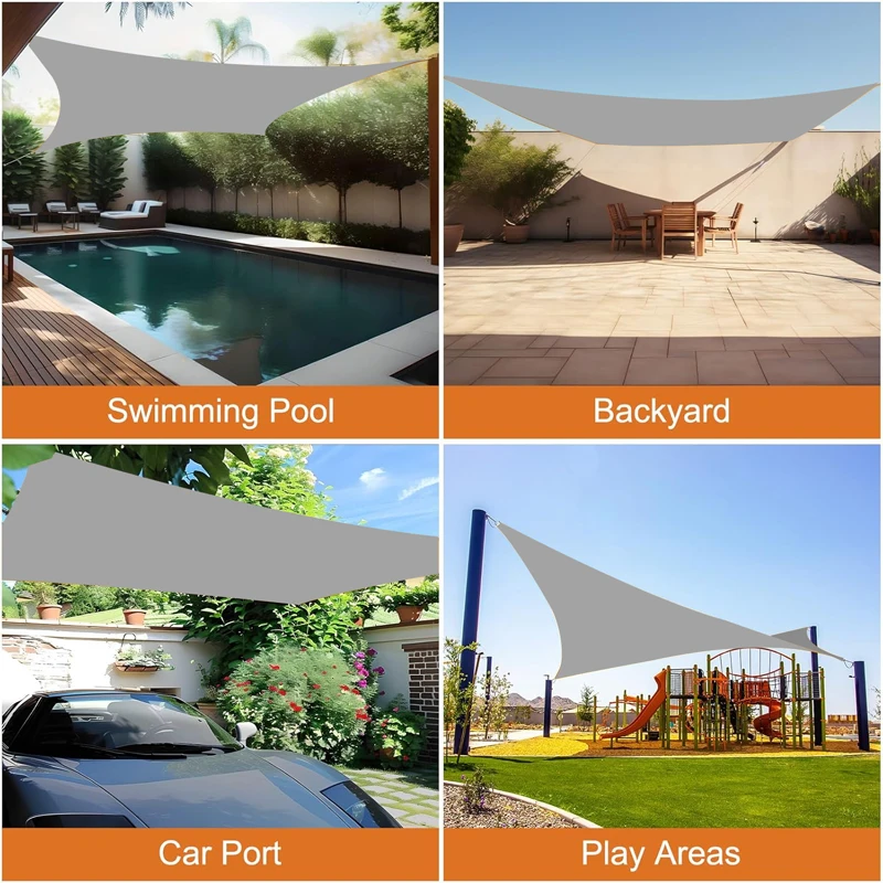 wasserdichte Markise, Sonnensegel für Garten, Strand, Camping, Terrasse, Schwimmbad, Markise, Zelt, Sonnenschutz im Freien. – Detail 7