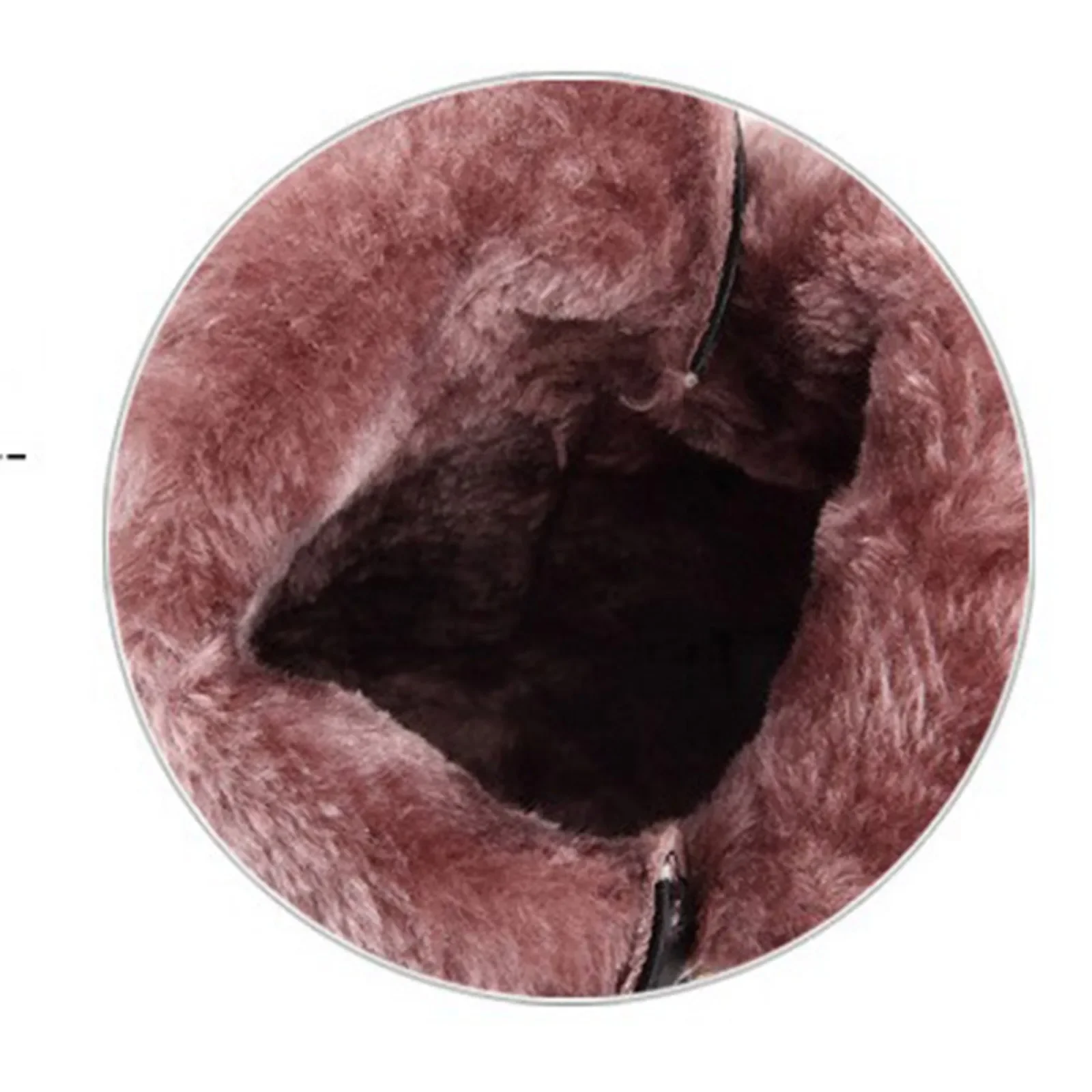 2025Winter Women's Boots Plush Warm Snow Boots Fashion Mid-calf High Heel Boots for Women High-quality Leather Boot Botas Mujer