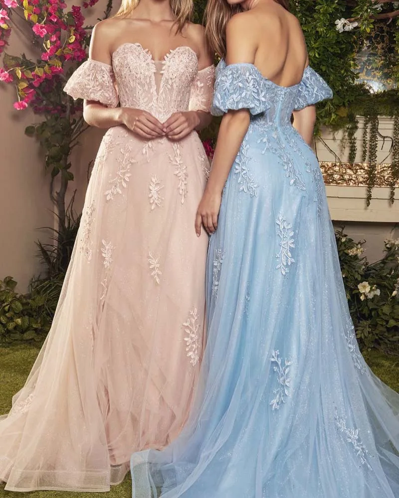 

Elegant Bridesmaid Dress Appliques Sweetheart Tulle A Line Princess Wedding Guest Gowns Back Zipper Dress