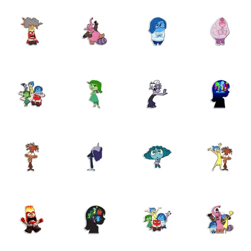 Inside Out Brooch Hot Disney Character Pins Cartoon Souvenirs Backpack Accessories Party Decorations Children's Toys Gifts