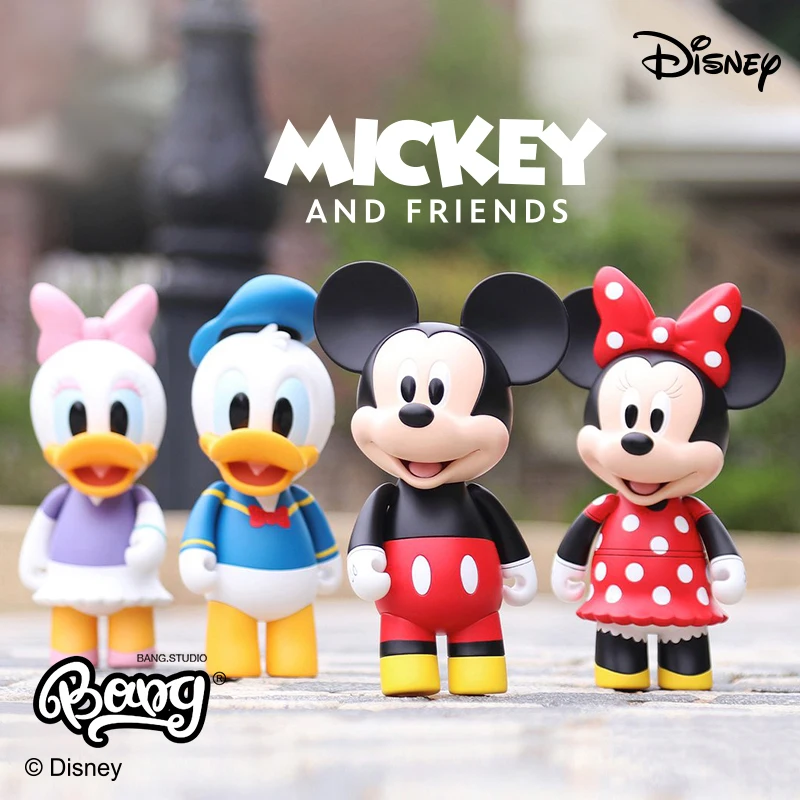 

In Stock Disney Mickey Mouse And His Friends Mickey Minnie Daisy Donald Duck Model Anime Figure Kawaii Toy Doll Ornament Gift