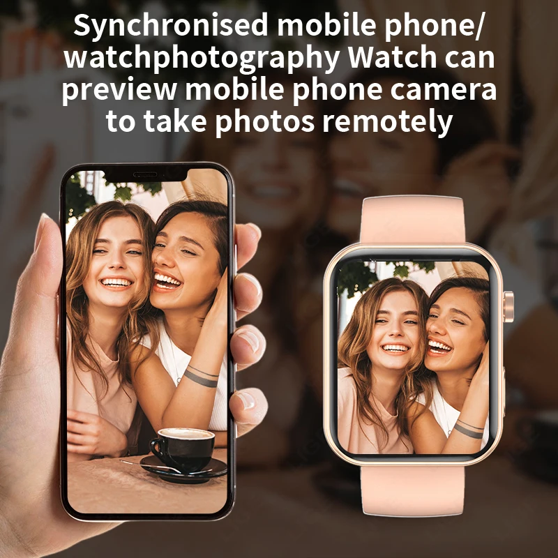 New Smart Watch With Camera Record Videos Sync Phone Camera Large Memory Dynamic Video Dial Music Bluetooth Call Smartwatch 2025