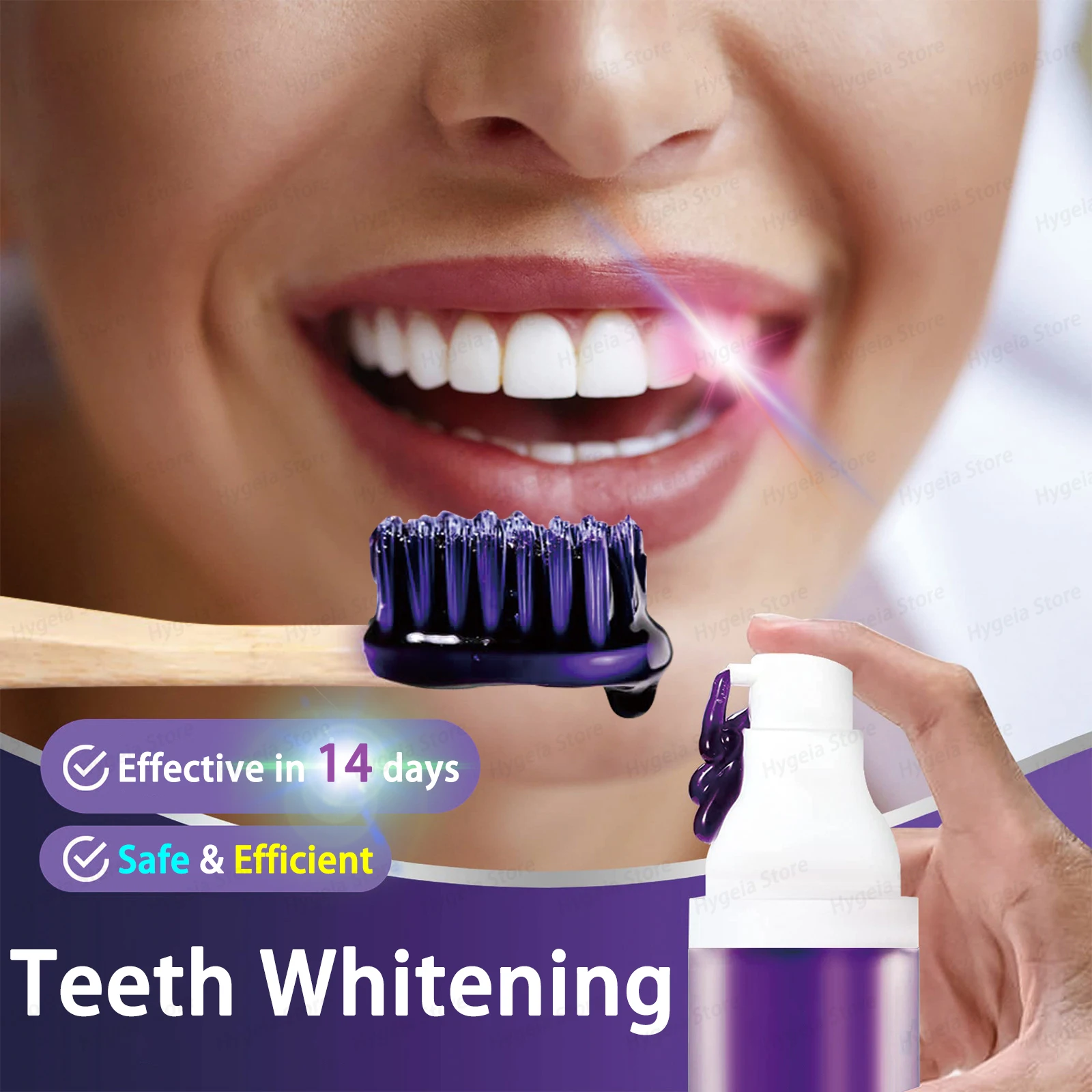 Teeth Whitening Mousse Dental Care Essence Remove Plaque Tooth Stain Gingival Repair Caries
