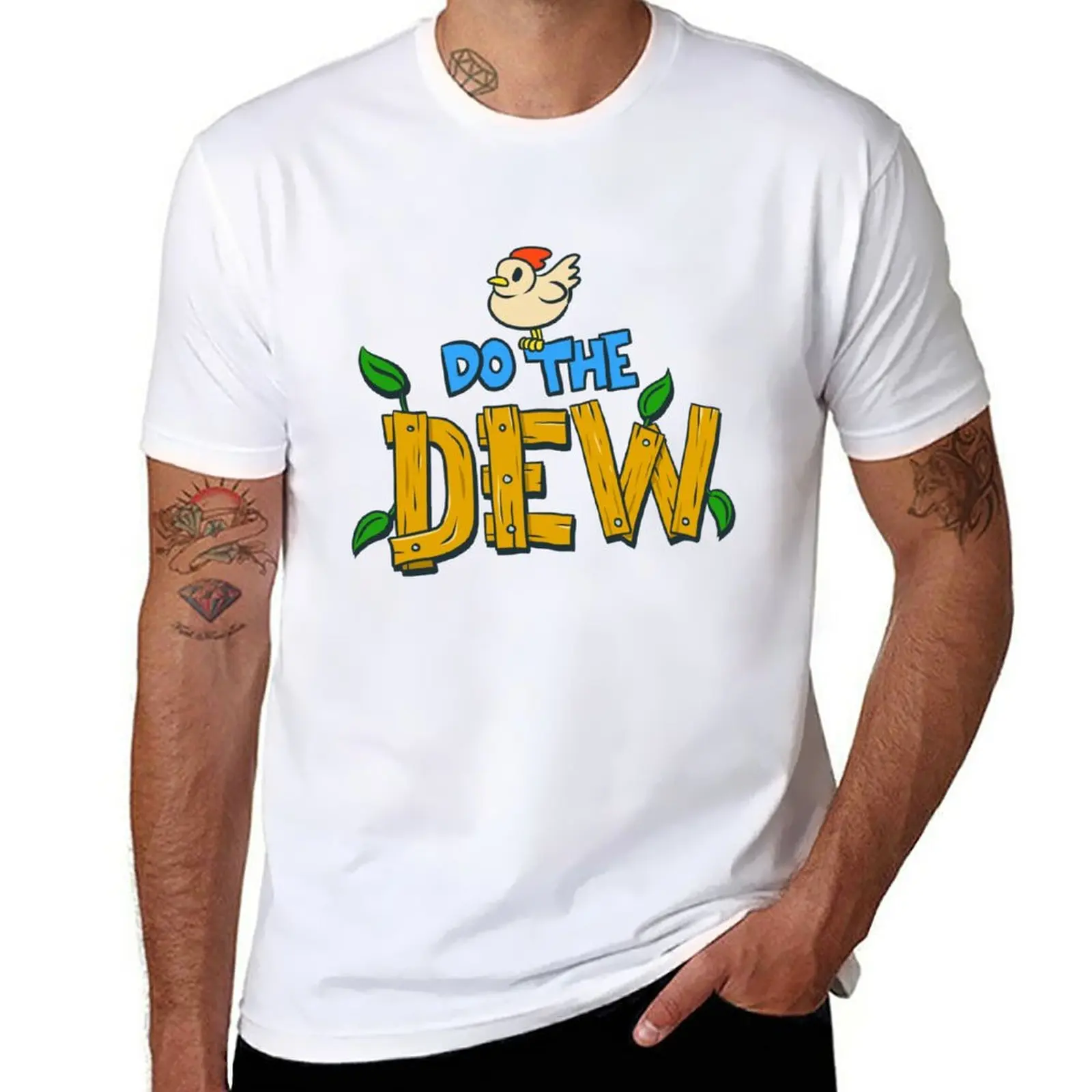 

Do the Dew T-Shirt quick-drying customs design your own boys whites kawaii clothes men clothings