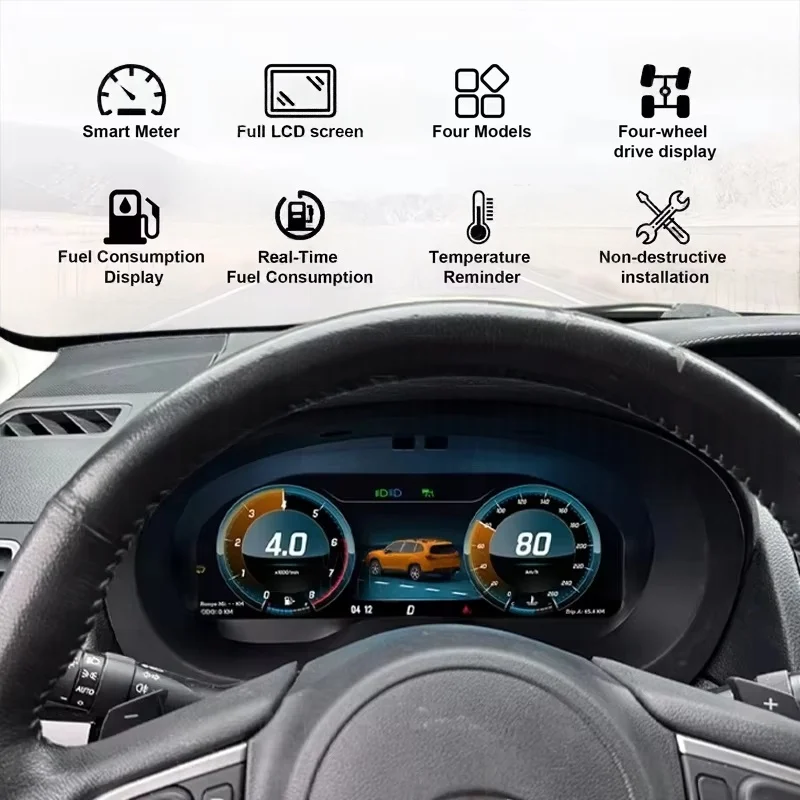 Panel de Instrumentos Digital JO para Subaru Forester Legacy 2013~2018, Pantalla LCD de Rendimiento Digital, Tablero de Instrumentos 3