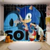 Cute Cartoon Cat Digital Printing Curtain Bedroom Living Room Kitchen Dormitory Decorative Curtain Easy To Wash And Care 2 PCS 2