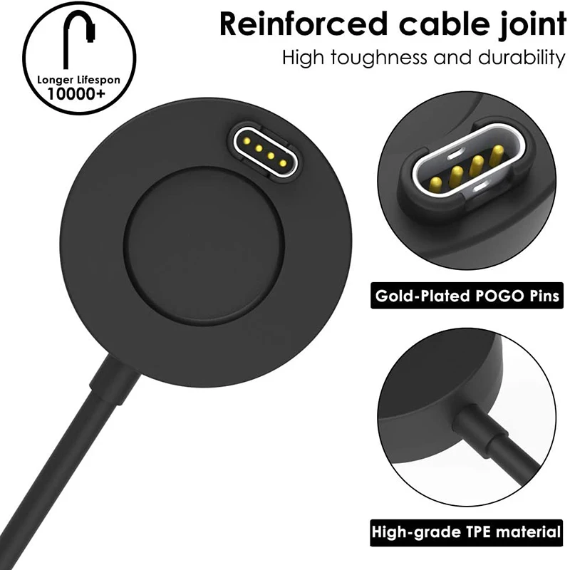 thumbnail image 2 of 3.3FT USB Charging Cable & Dock Stand For Garmin Watches – Compatible With Fenix, Vivoactive, Forerunner & More 2 of 10