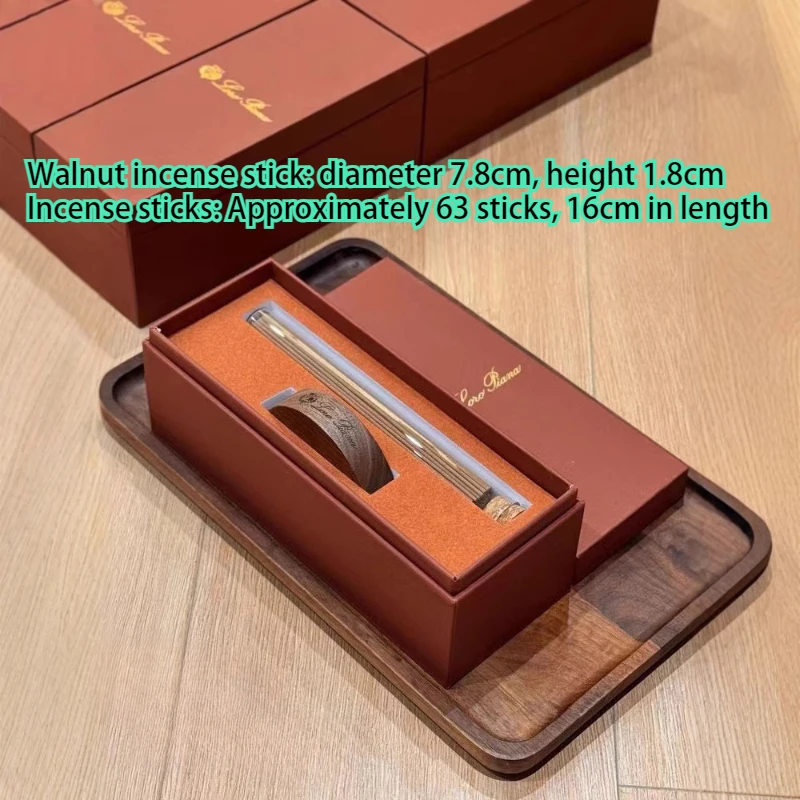 Sandalwood Walnut Thread Fragrance Insertion Plate Zen Natural Handmade Thread Fragrance Set Home Bedroom Decoration