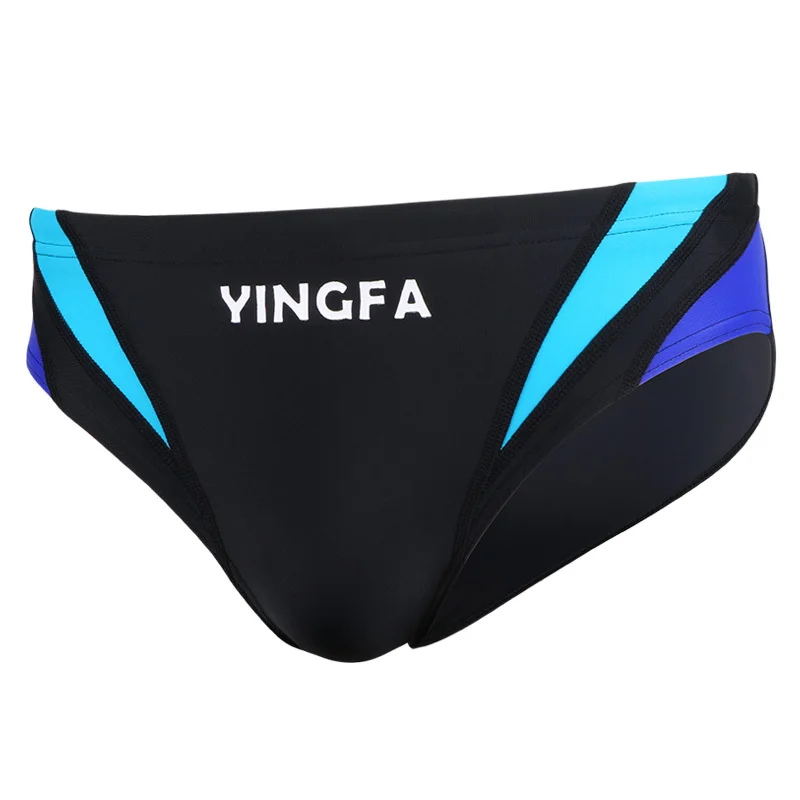 Men Swimming Trunks Men Professional Competition Triangle YINGFA Swim Trunks Quick-Drying Breathable Swimming Briefs Boy Racing Swimsuit