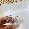 10/24 Pcs 45ml Glass Jars Cork Stopper Tiny Bottles Clear Mini Containers Herb Storage DIY Craft Supplies Memory Jars Room Decor 6