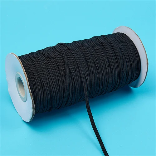 Colorful Elastic Rubber Band Ribbon Trim for DIY Sewing and Garment Accessories, 10 Yards