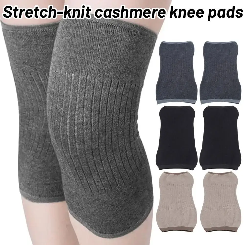 Cashmere Warm Knee Support For Arthritis Joints Kneecap Protector Leg Warmers Not bloated Skin-friendly Knee Pads 1 Pair