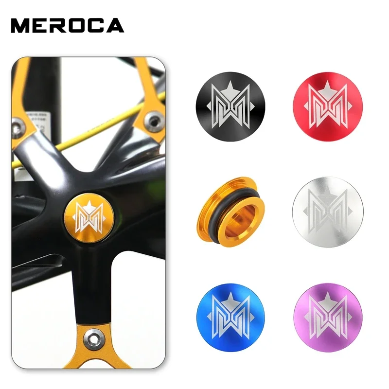 

MEROCA Mountain Bike Crank Plug EIEIO Hollow Integrated Crankset Right Aluminum Alloy Dust Cover Bicycle Parts