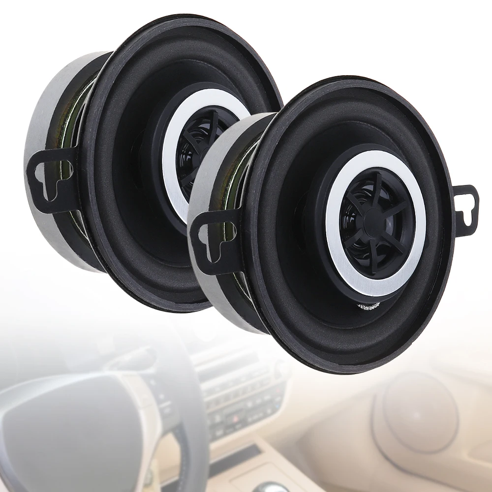 2pcs 3.5 Inch 12V 200W Universal Car Horn for Most Cars with Coaxial Type Full Frequency High Sensitivity