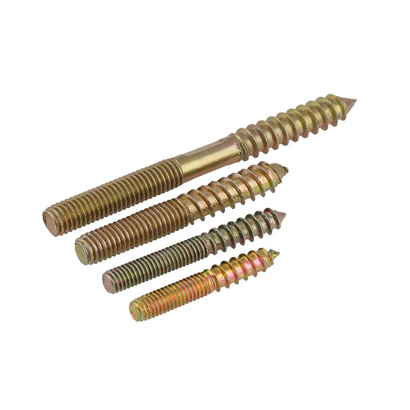 M6 Bolt Uxcell M6 Hanger Bolts Length 2-3/4"(68mm) Double Headed Bolts Self-Tapping Screw 6mm Wood Joint Furniture Legs 10pcs Double Sided Screw