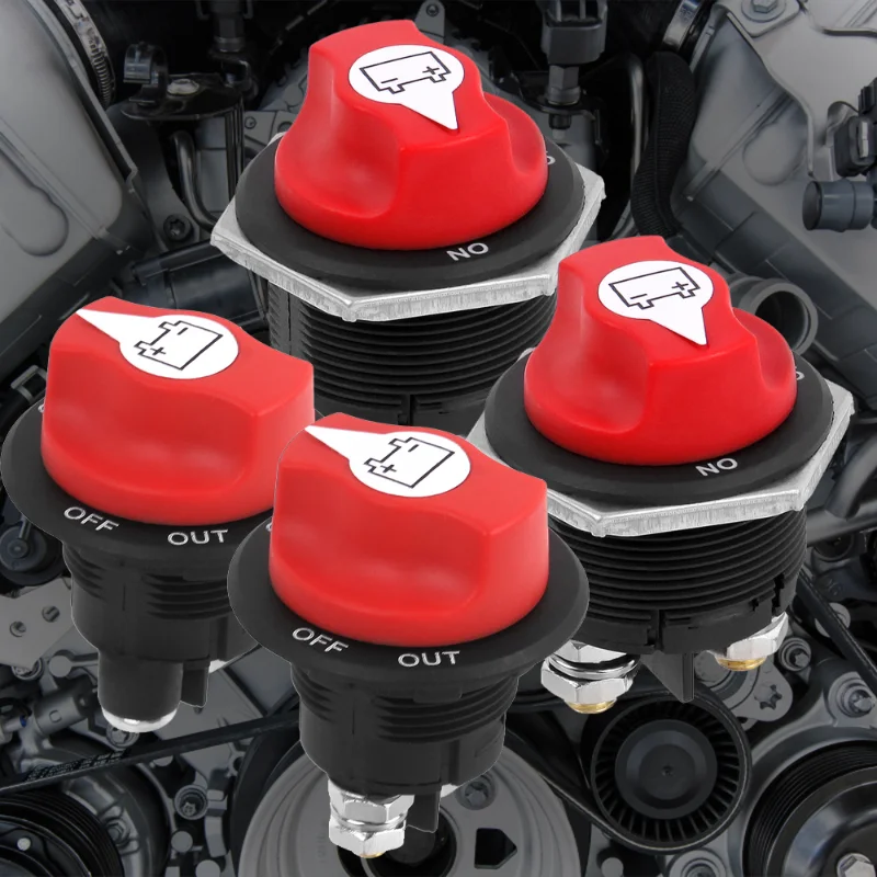 UniversalCarBatterySwitchRotaryDisconnectSafeCutOffPower