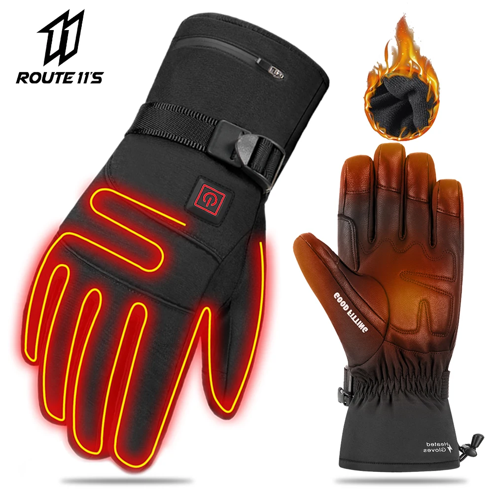 Guantes calefactados de para motocicleta, resistentes al con batería de litio, pantalla táctil, AliExpress